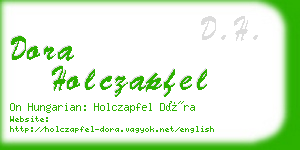 dora holczapfel business card